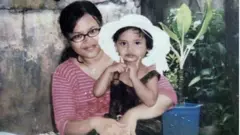 Sarah and her mum, Halila