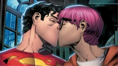 Superman pictured in same-sex kiss