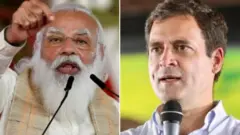 नरेंद्र मोदी राहुल गांधी