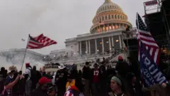 Supporters of U.S. President Donald Trump gather in Washington