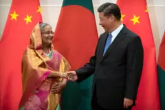 शी जिनपिंग और शेख हसीना