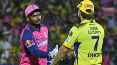 சென்னை, ராஜஸ்தான், ஐ. பி.எல், தோனி, சாம்சன் 