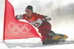 Ryan Wedding en el slalom gigante de Salt Lake City 2002