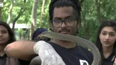 सांपों को बचाने वाले छात्र