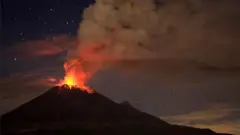 El volcán Popocatépetl