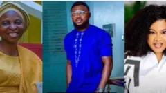 Iya, Kolawole Ajeyemi pẹlu aya ati Toyin Abraham, aya rẹ