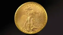 العملة الذهبية التي بيعت في المزاد