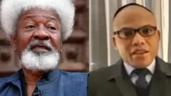 Wole Soyinka na Nnamdi Kanu