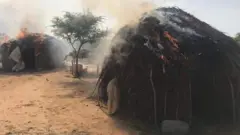Kauyen da aka kona a wani hari