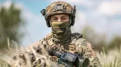 Soldado ucraniano en Donetsk