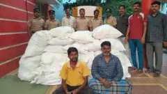 தடை செய்யப்பட்ட 506 கிலோ குட்கா பறிமுதல் செய்யப்பட்டு,  ராமாநாத பாலாஜி ஆகியோரை போலிசார் கைது செய்தனர்