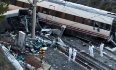Imagen de uno de los trenes accidentados el pasado domingo.