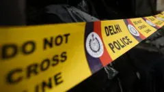 File pic of Delhi police tape
