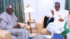 Bola Ahmed Tinubu and Muhammadu Buhari
