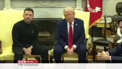 ထရမ့်နဲ့ ဆွေးနွေးဖို့ ဇလန်းစကီး အမေရိကန်ရောက်