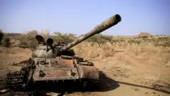 حطام دبابة في عفار