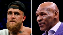Jake Paul and Mike Tyson