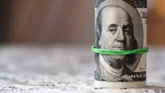 a roll of dollar bills