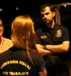 Imagem de auditor fiscal do trabalho Mairicio Krepsky em uma operação