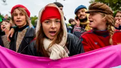Extinction Rebellion protest in Amsterdam