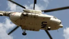 Un hélicoptère de la MONUSCO