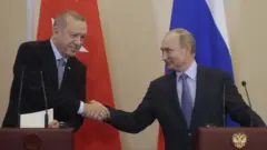 Cumhurbaşkanı Recep Tayyip Erdoğan ve Rusya Devlet Başkanı Vladimir Putin