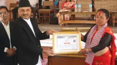 निर्वाचितलाई प्रमाणपत्र