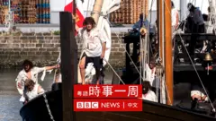 西班牙格塔裏亞居民裝扮成昔日水手參與埃爾卡諾環球航行500週年紀念活動（6/9/2022）