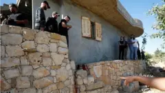 محل کشته شدن سه فلسطینی در جریان حمله ارتش اسرائیل به کرانه باختری