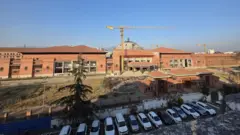 सिंहदरबारमा निर्माणाधीन नयाँ संसद् भवन परिसर