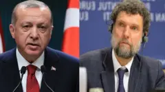 Madaxweyne Erdogan (bidix) iyo Osman Kavala