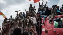 አገር መከላከያ መቀለን ለቅቆ መውጣቱን ተከትሎ የትግራይ ኃይሎች ከሳምንታት በፊት መቀለ ከተማ በገቡ ወቅት