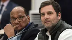 शरद पवार आणि राहुल गांधी