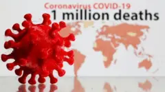 Foto of coronavirus and di numbe rof deaths