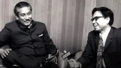 বিবিসি বাংলাকে সাক্ষাৎকার দিচ্ছে শেখ মুজিবুর রহমান