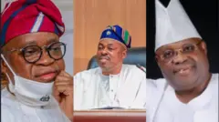 Gboyega Oyetola, Timothy Owoeye àti Ademola Adeleke 