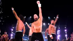Bailarines en un espectáculo de Chippendales