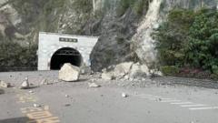Deslizamiento de tierra en Hualien Chongde