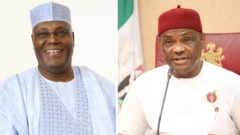 2019 PDP Presidential candidate Atiku Abubakar and Rivers state govnor Nyesom Wike