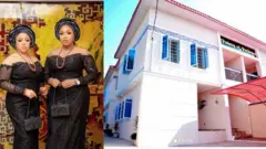 Olori Omowunmi ati Folashade pẹlu ile ti Alaafin kọ fun wọn