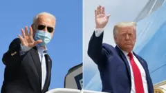 Joe Biden (left) and Donald Trump