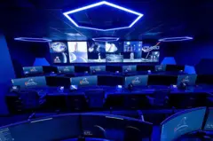 Sala do Centro Marshall de Voos Espaciais no Alabama (Estados Unidos)