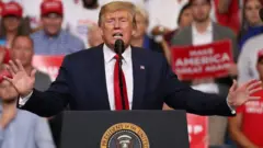 Donald Trump en el lanzamiento de su campaña a la reelección