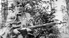Soviet sniper Lyudmila Pavlichenko during World War Two