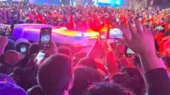 Fans at the Astroworld festival, 5 November