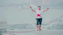 يان روس على الحبل