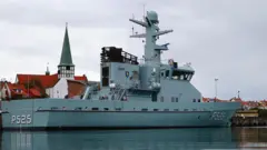 A Danish navy vessel
