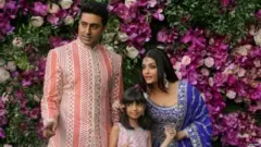 Abhishek (L) said his wife and daughter would self-isolate at home