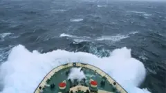 Navio na Passagem de Drake