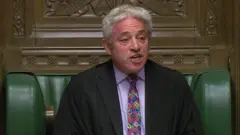 John Bercow presidente de la Cámara de los Comunes británica
